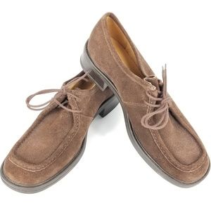 Vintage Clarks Suede Lace Up Shoes